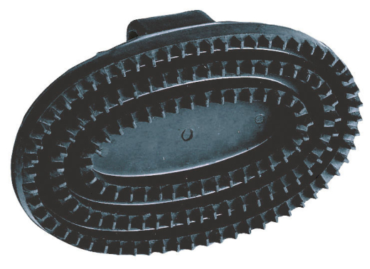 Kerbl Gummistriegel oval