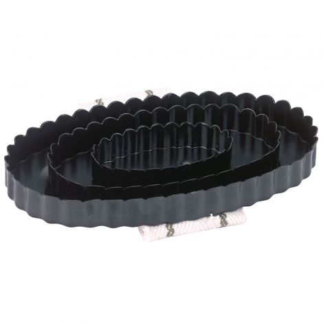 Metallstriegel Oval