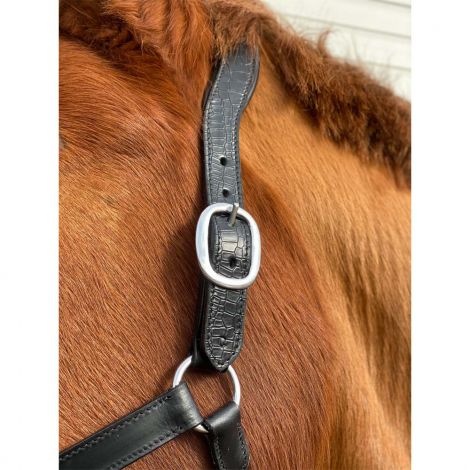 Halfter Leder in Croco Optic von Blue Cheval